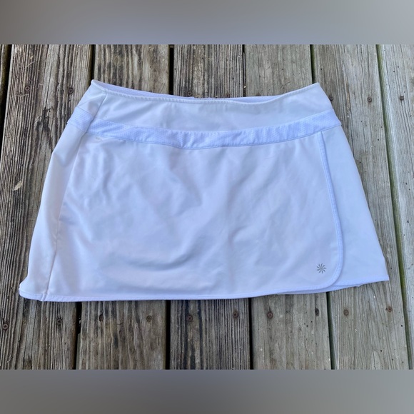 White Athleta Skort Mini Tennis Skirt - Picture 2 of 9